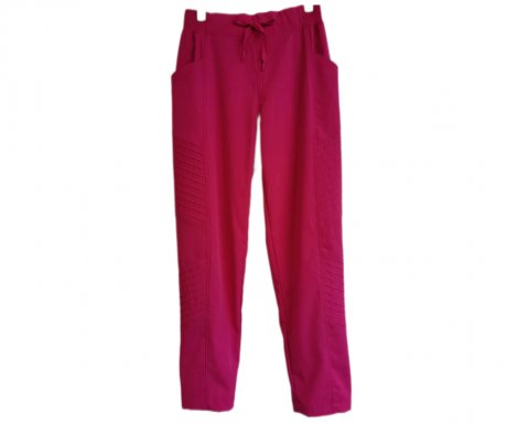 Nurse Fashion Tapered Leg Stretch Scrub Pant with Pleats Details 